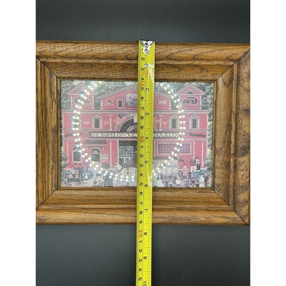 Charles Wysocki Farm Folk & Dr Bonkley Veterinarian Wooden Framed Art Americana - Picture 9 of 13